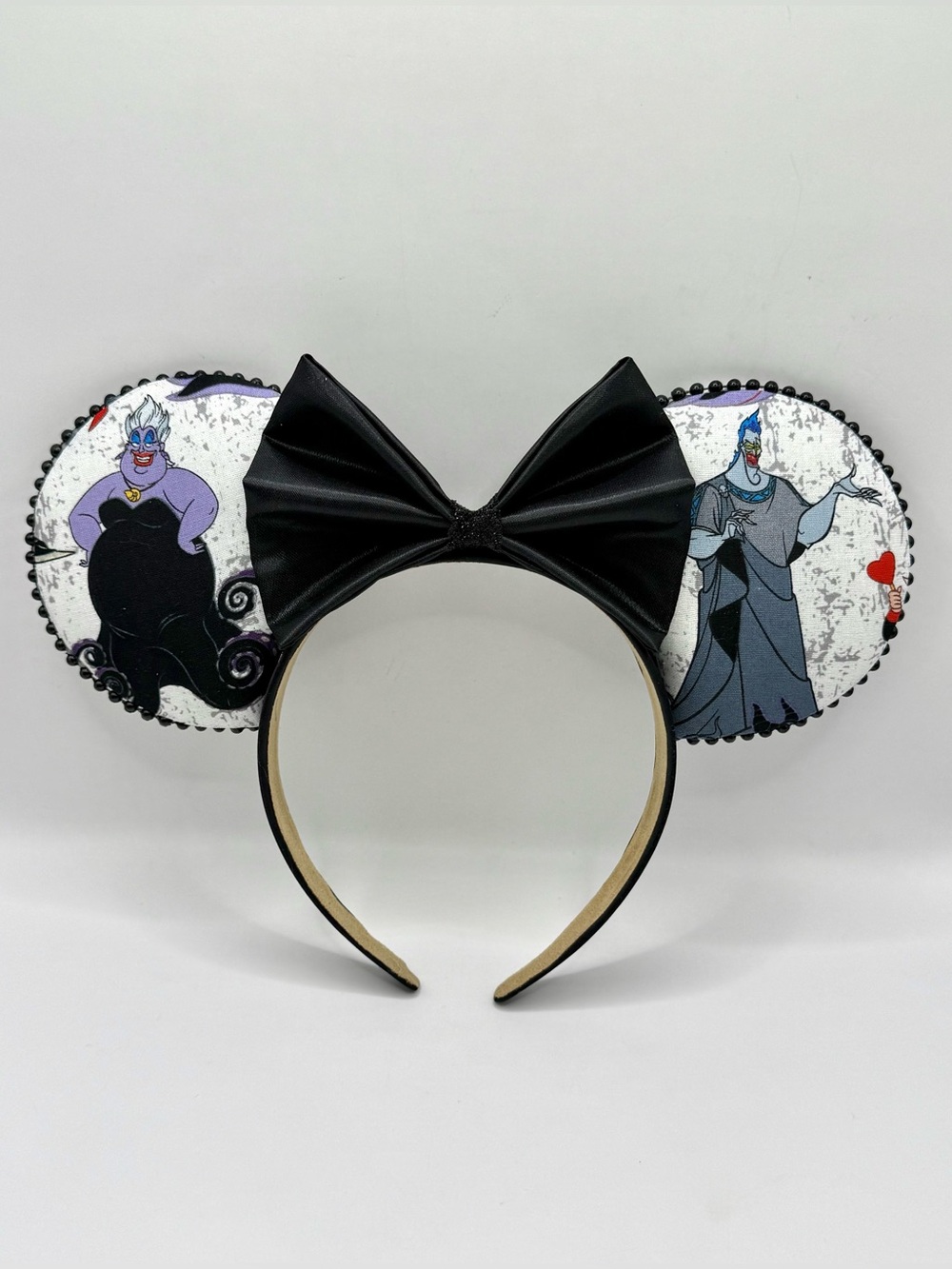 Disney Villains Handcrafted Minnie Ears with Black Bow